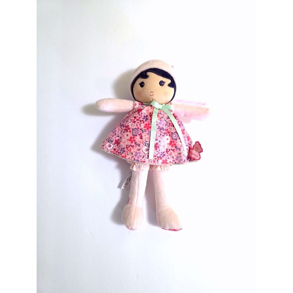 Kaloo Fabric Doll Tendresse My First Doll Soft 8" Baby Toy Pink
